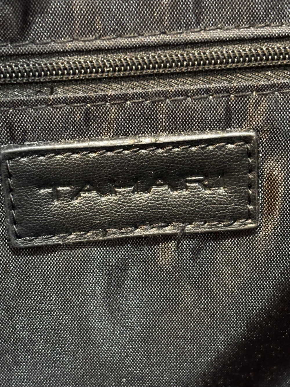 Tahari Black Quilted Leather Tote - Picture 7 of 11